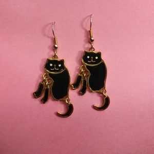 Vintage Kitty Cat Earrings